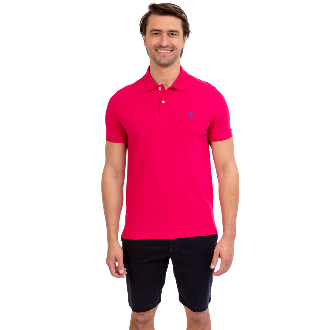 Chemise Polo Para Hombre Fucsia