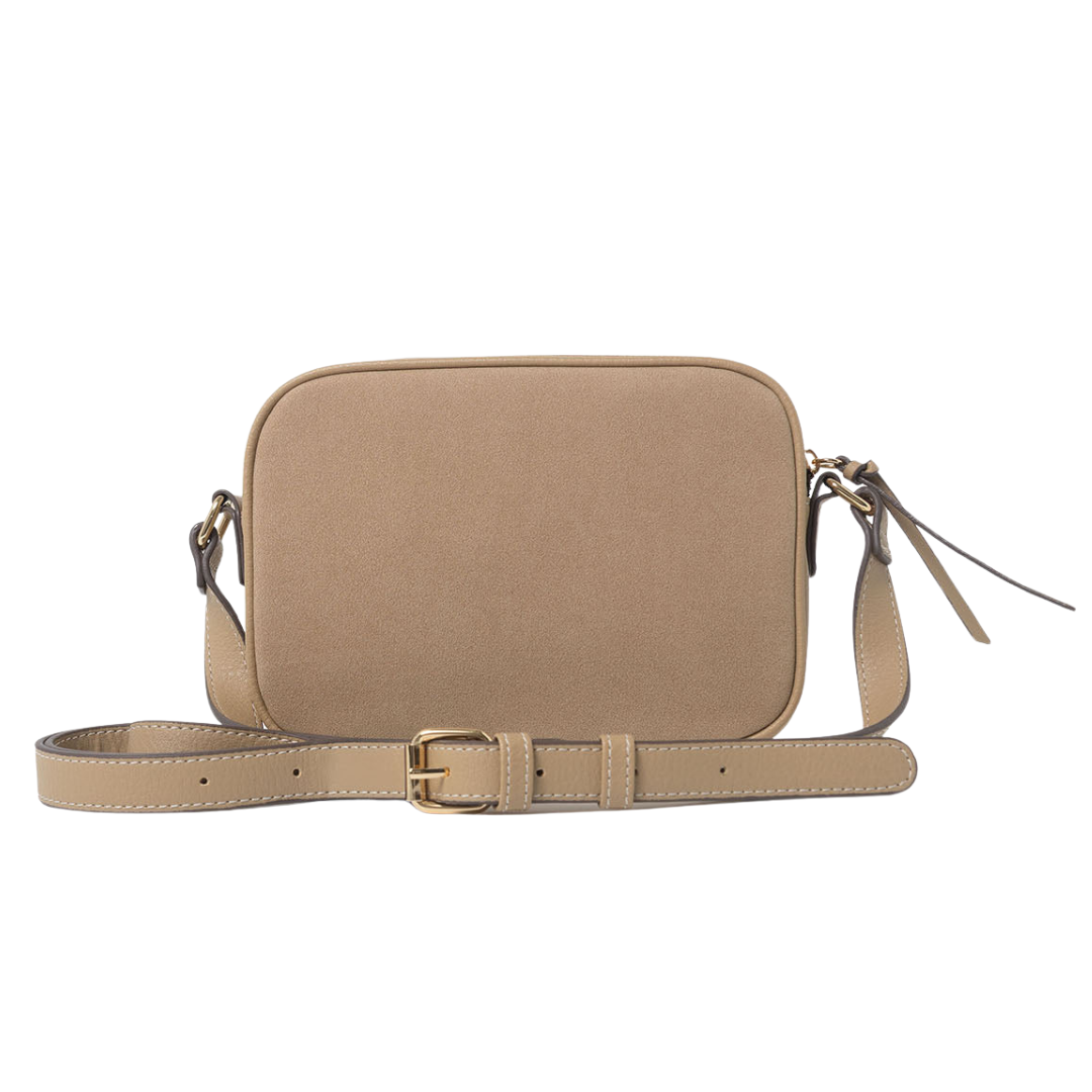 Crossbody Polo Neutro De Gamuza