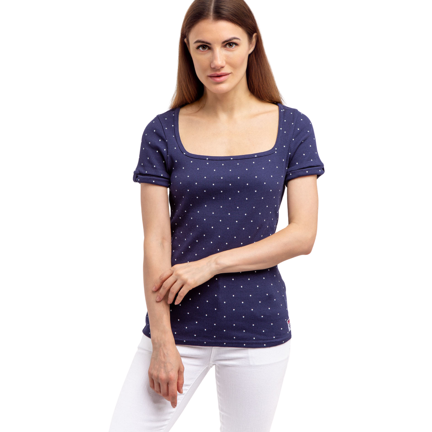Franela Polo De Puntos Para Mujer
