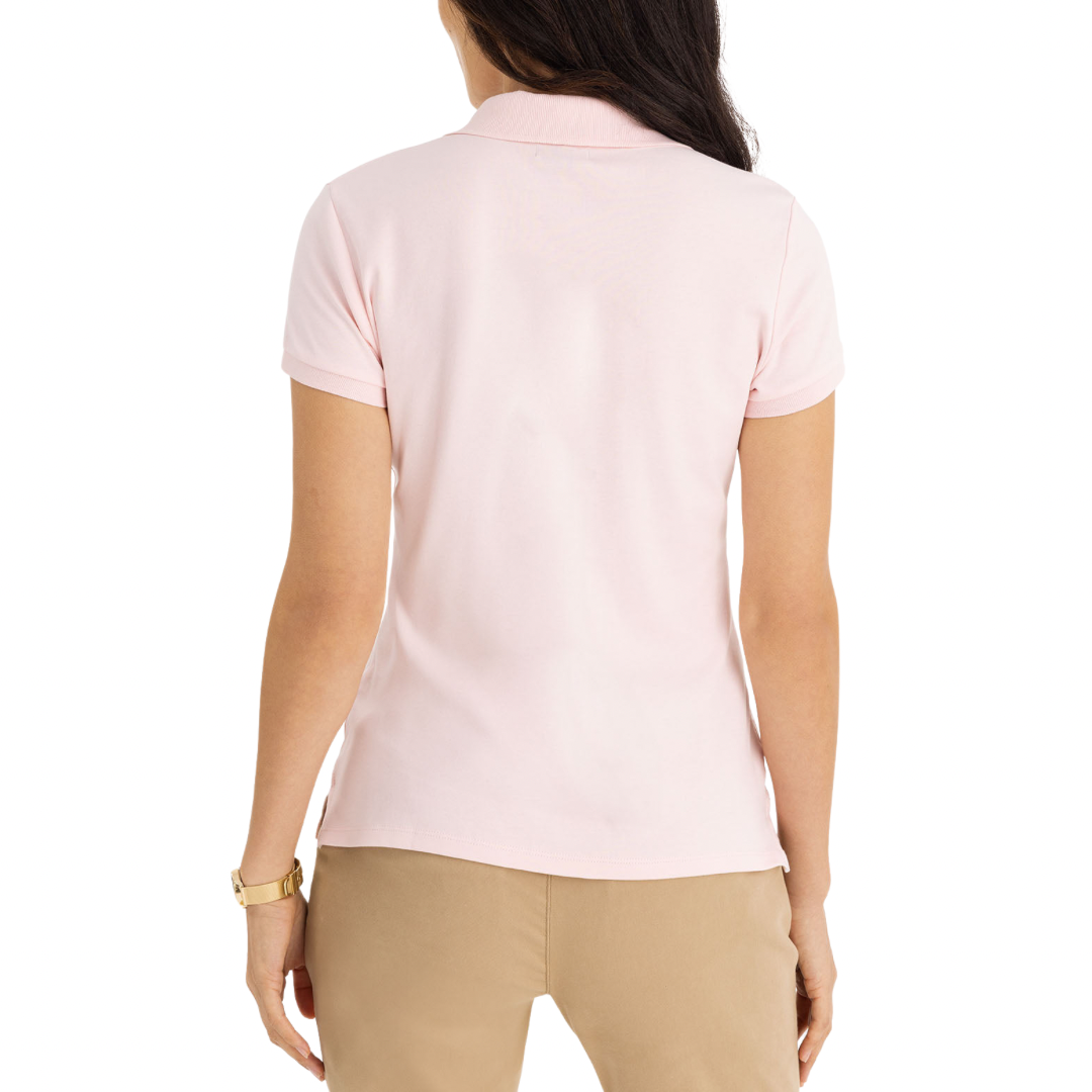 Chemise Polo Rosa Para Mujer