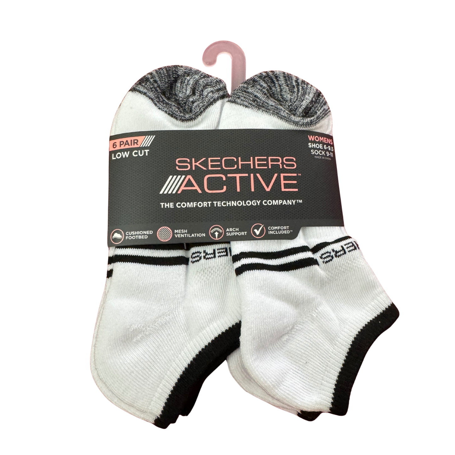 Paquete 6 Pares de Medias Skechers Active
