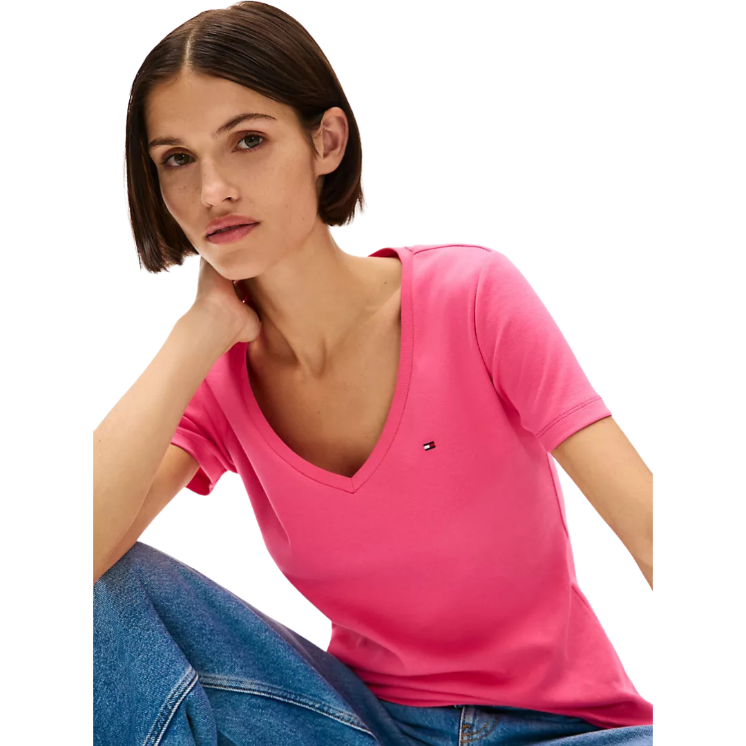 Franela Tommy Hilfiger Fucsia Para Mujer