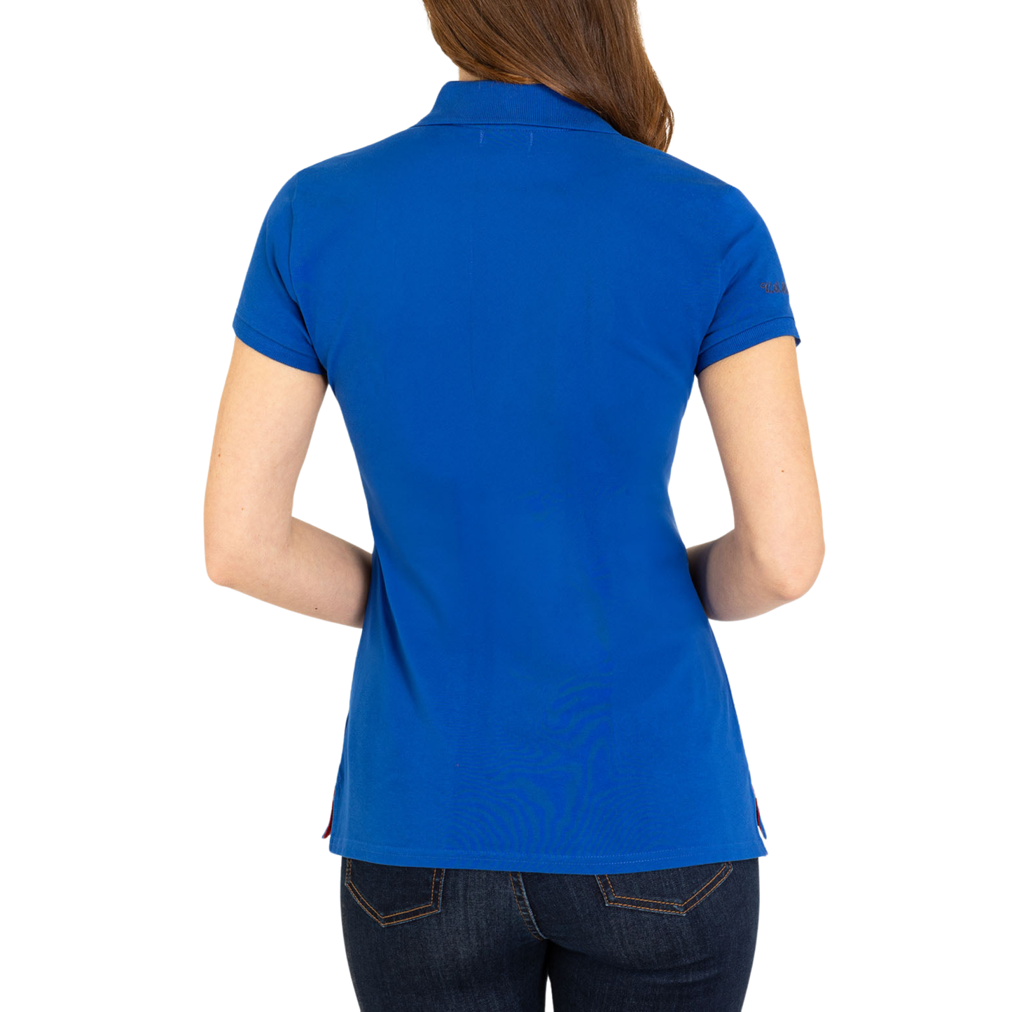 Chemise Polo Azul Rey Clásica Para Mujer