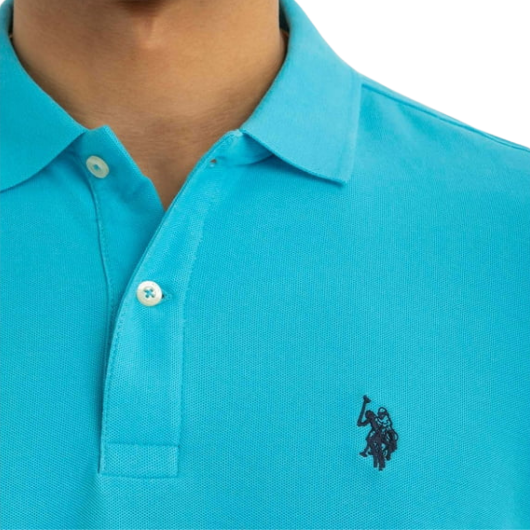 Chemise Polo Para Hombre Turquesa