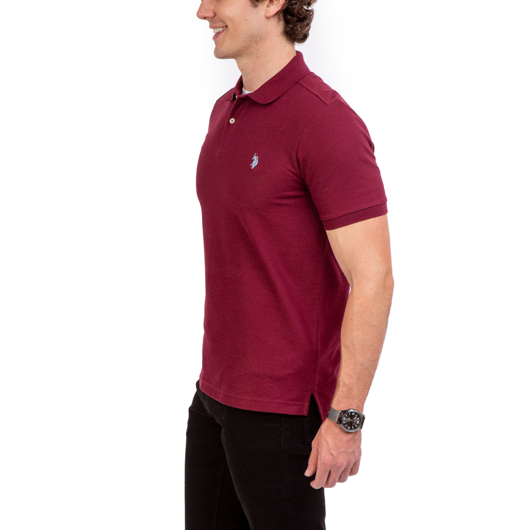Chemise Polo Para Hombre Vinotinto