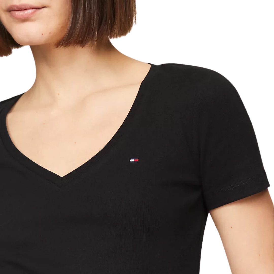 Franela Tommy Hilfiger Negra Para Mujer