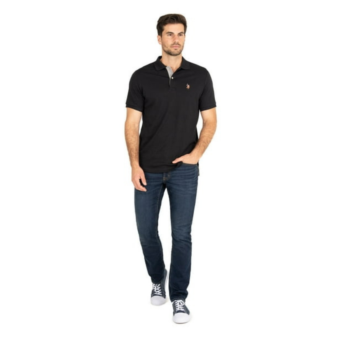 Chemise Polo Para Hombre Negra