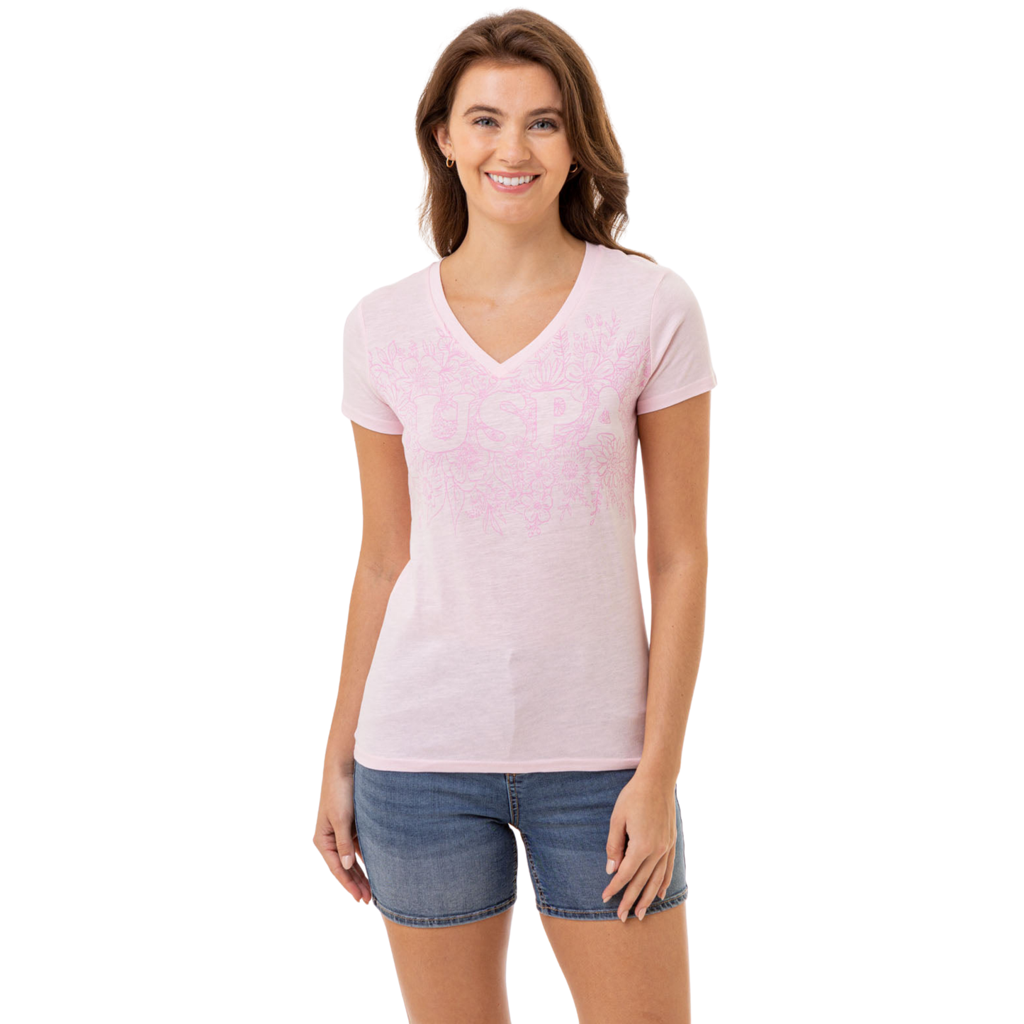 Franela Polo Con Estampado Floral Para Mujer