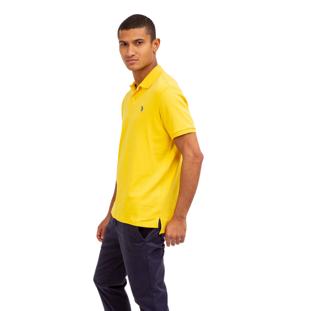 Chemise Polo Para Hombre Amarilla