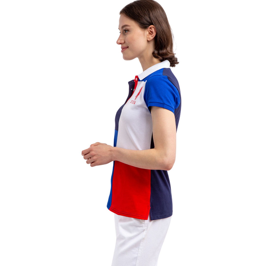 Chemise Polo Bloques Para Mujer