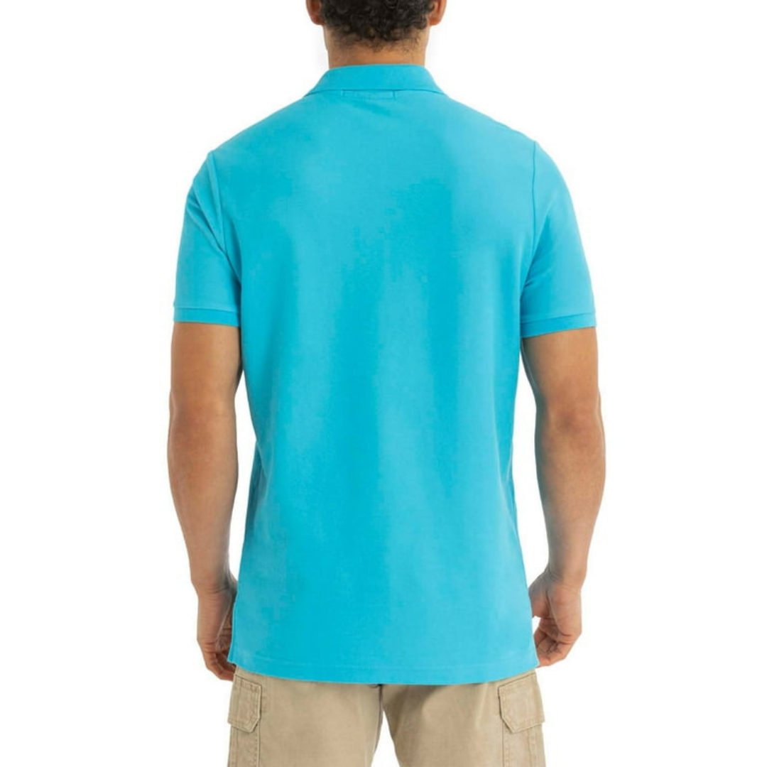 Chemise Polo Para Hombre Turquesa