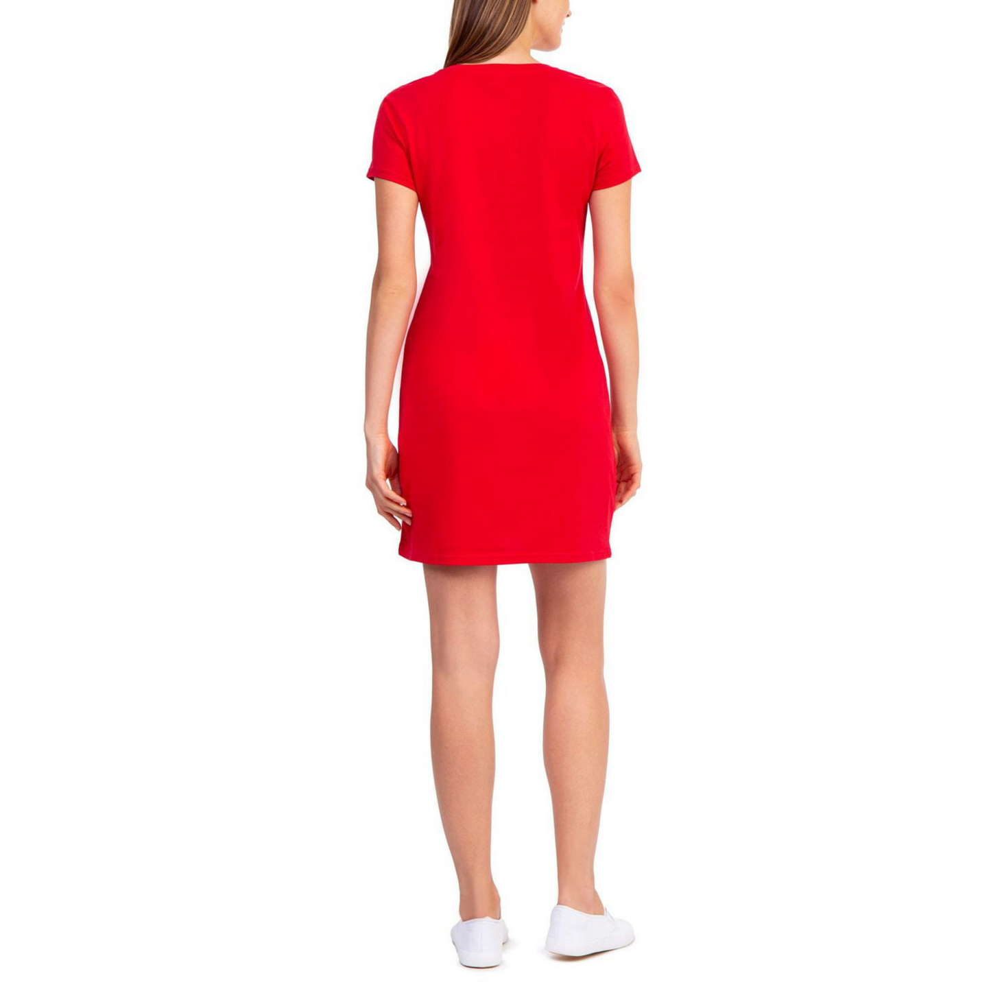 Vestido Polo Básico Rojo Para Mujer