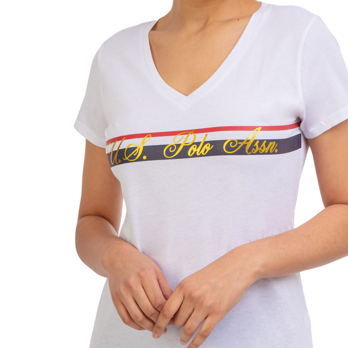 Franela Polo Cuello En V Para Mujer