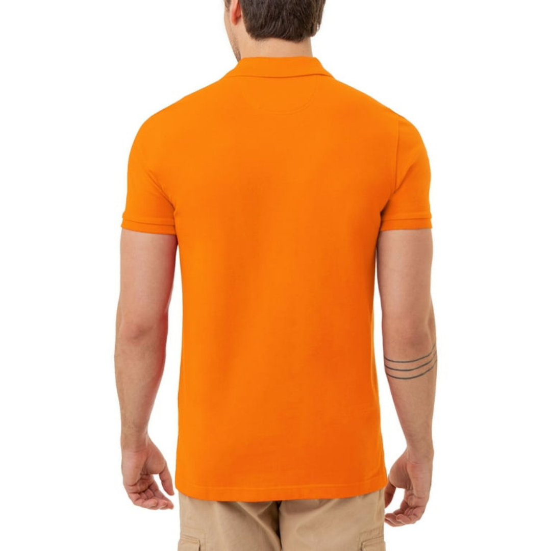 Chemise Polo Para Hombre Naranja