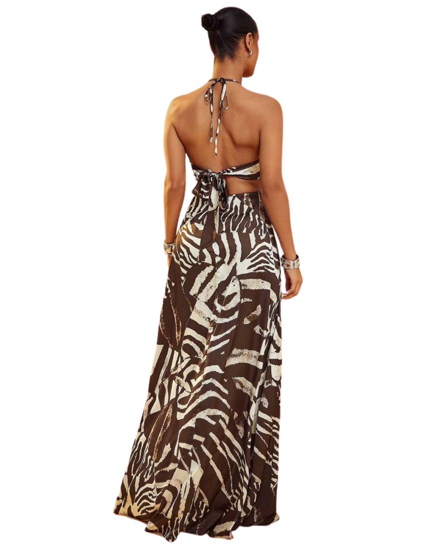 Vestido Con Escote Halter
