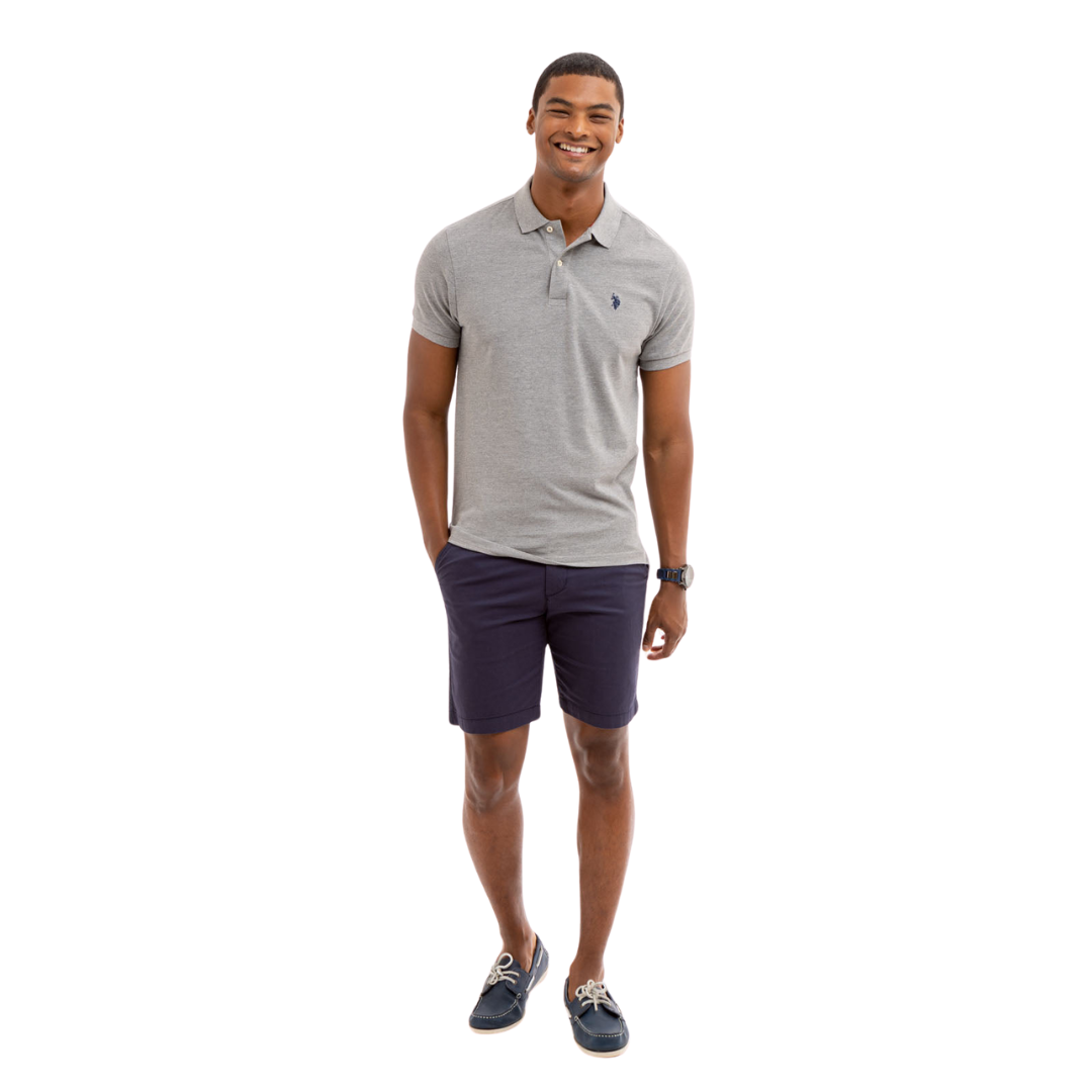 Chemise Polo Para Hombre Gris