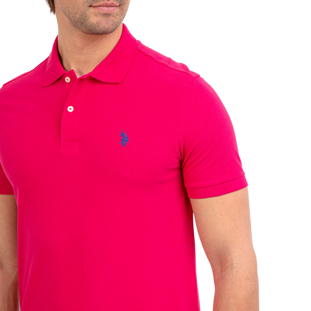 Chemise Polo Para Hombre Fucsia