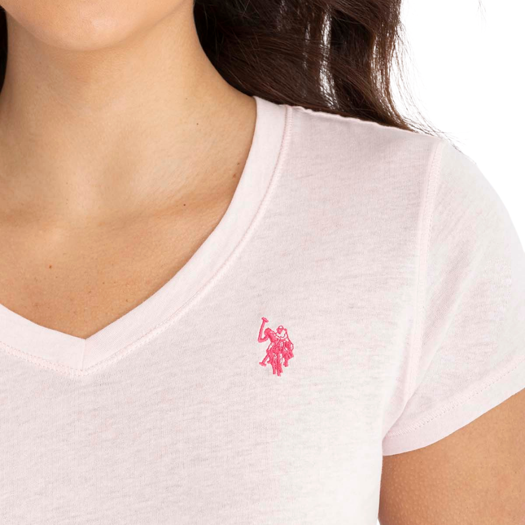 Franela Polo Básica Rosada Para Mujer