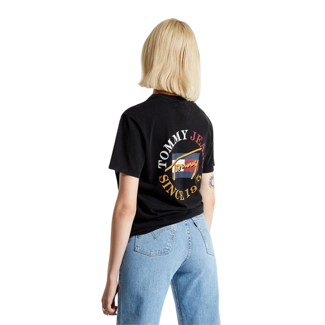 Franela Tommy Hilfiger Negra Para Mujer