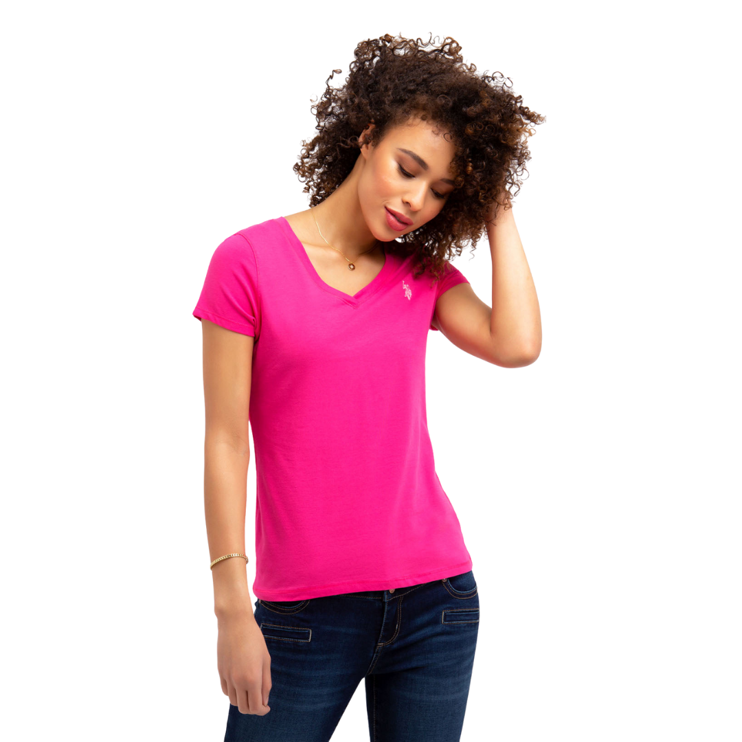 Franela Polo Básica Fucsia Para Mujer