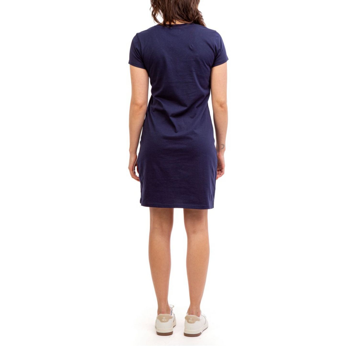 Vestido Polo Básico Azul Marino Para Mujer