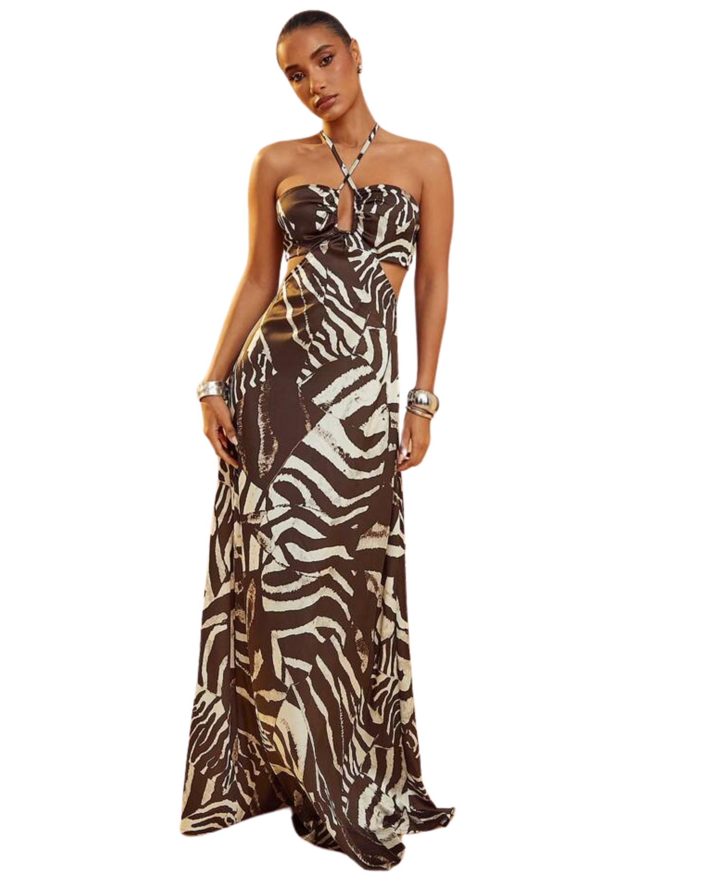 Vestido Con Escote Halter