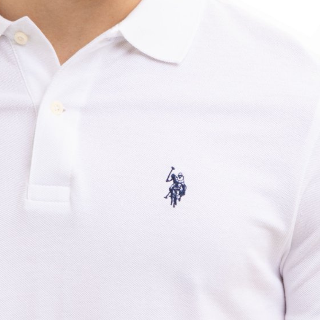 Chemise Polo Para Hombre Blanca