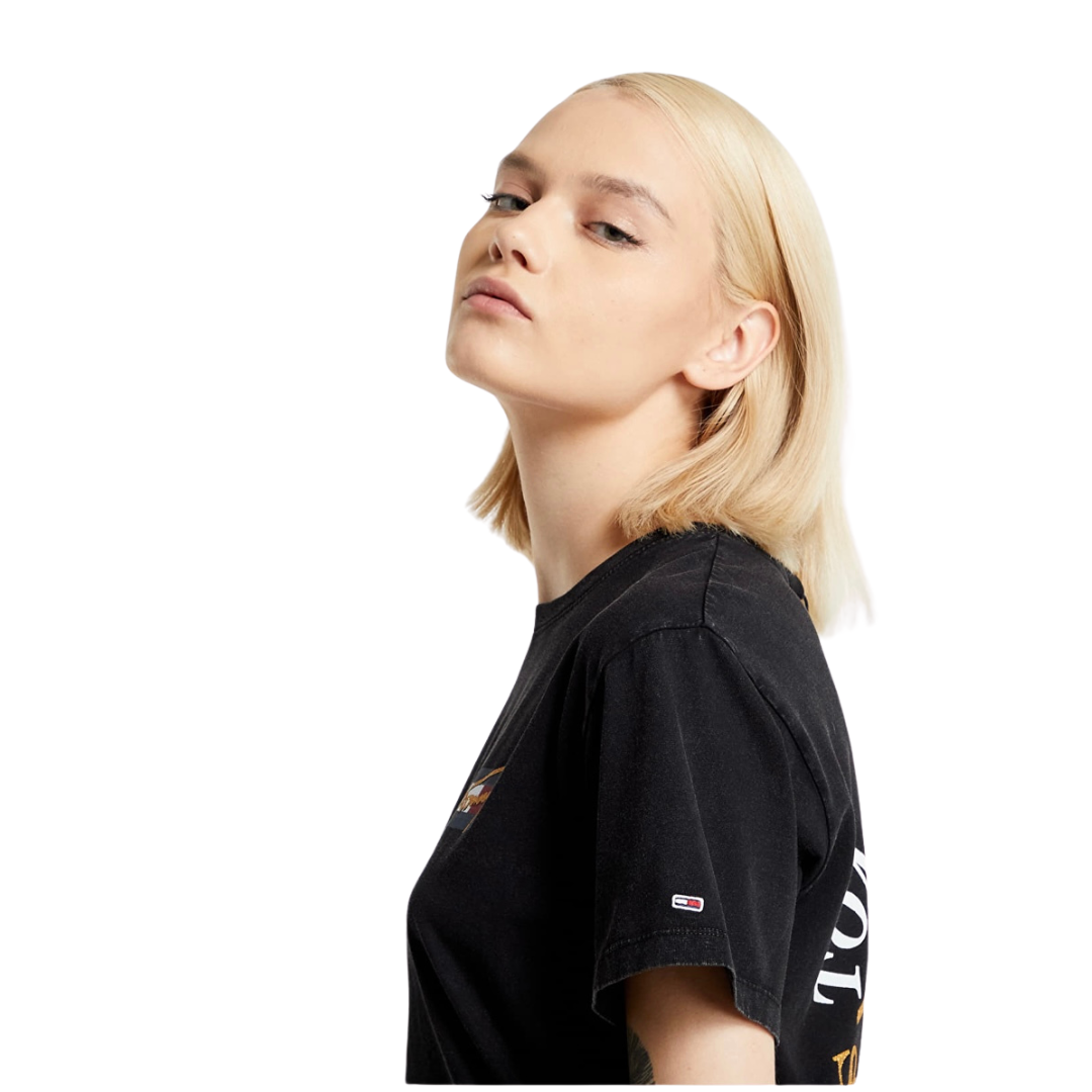 Franela Tommy Hilfiger Negra Para Mujer