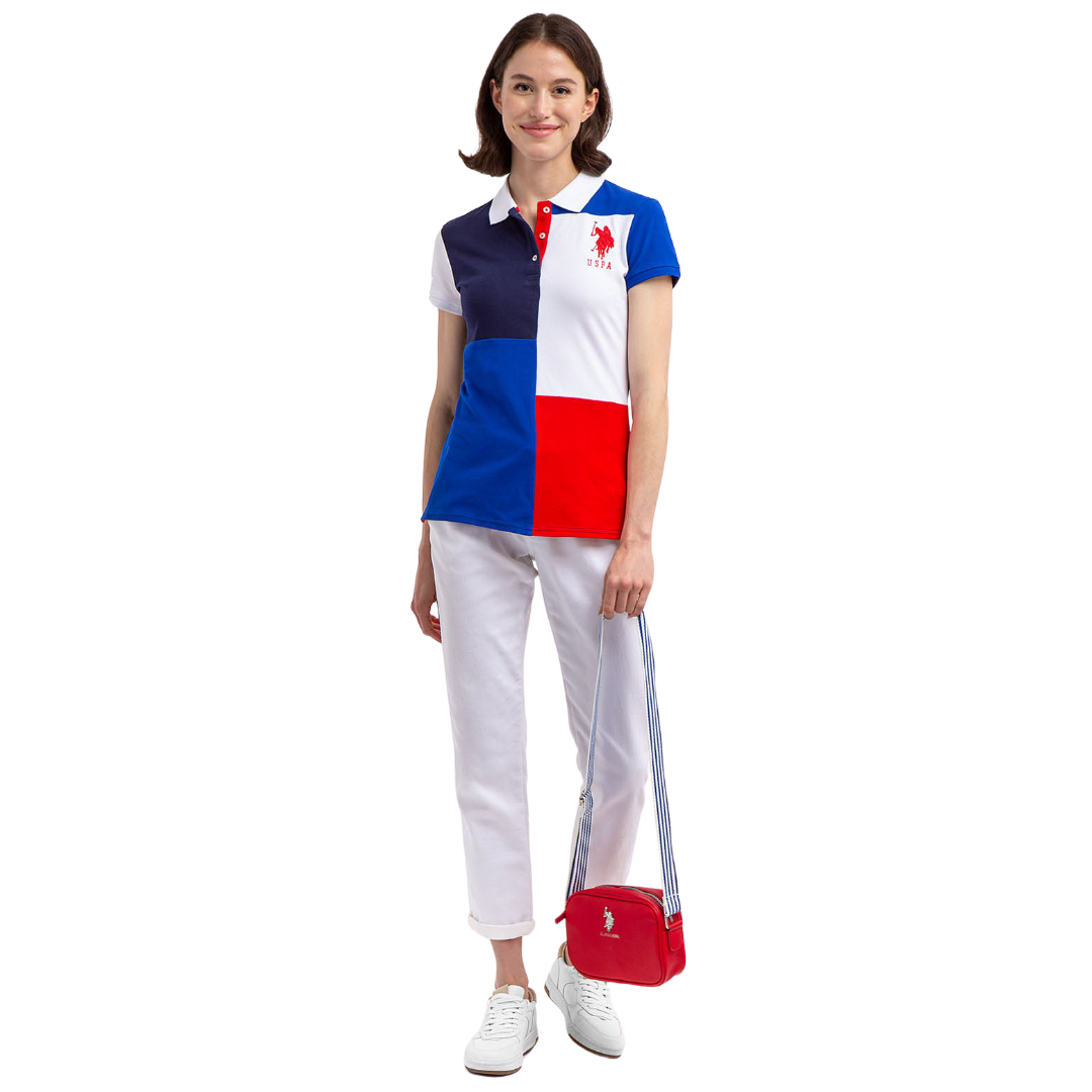 Chemise Polo Bloques Para Mujer