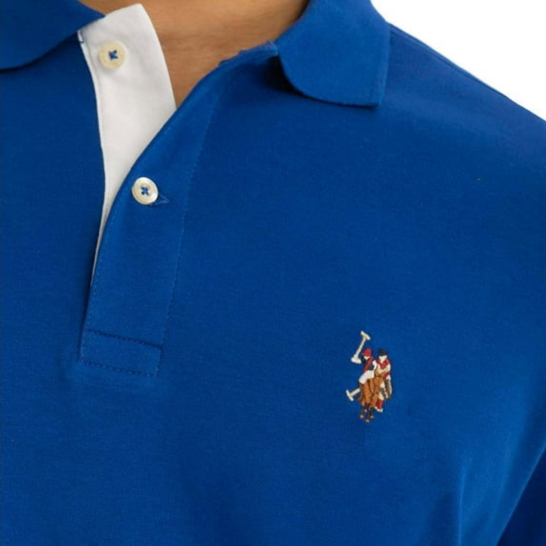 Chemise Polo Para Hombre Azul Rey