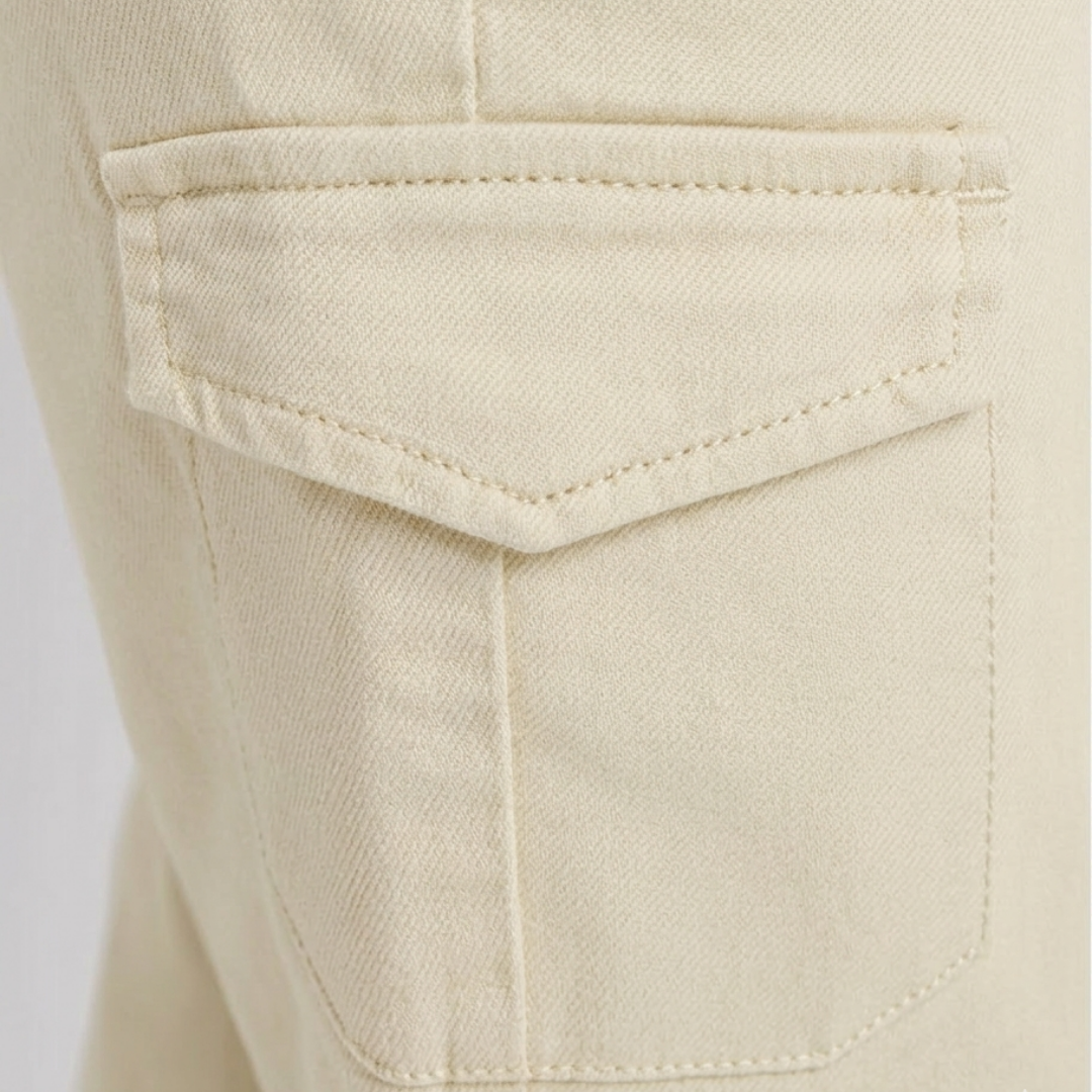 Pantalón Cargo Beige Polo Para Mujer