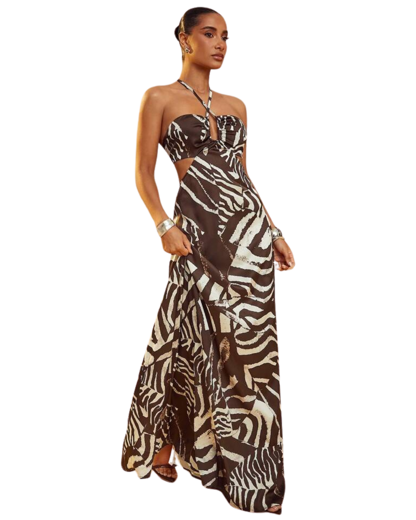 Vestido Con Escote Halter