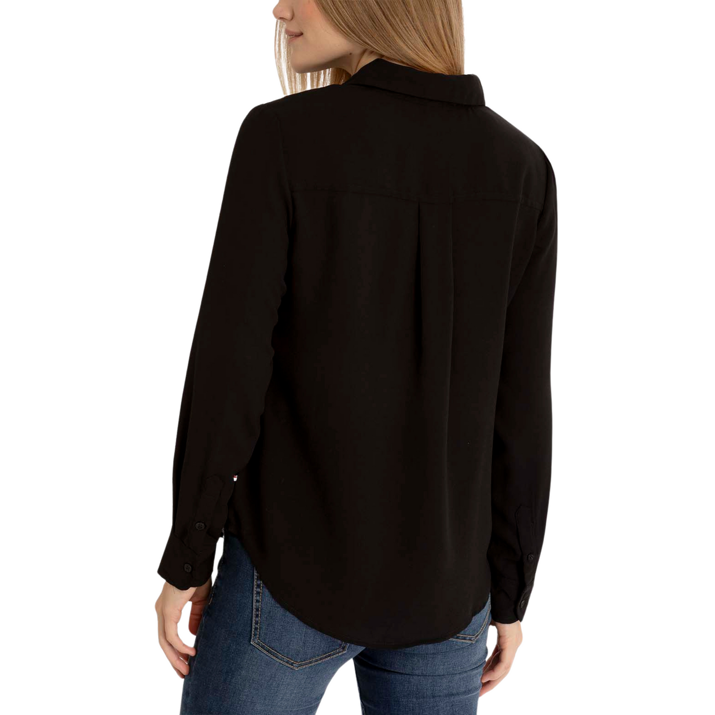 Camisa Polo Manga Larga Para Mujer