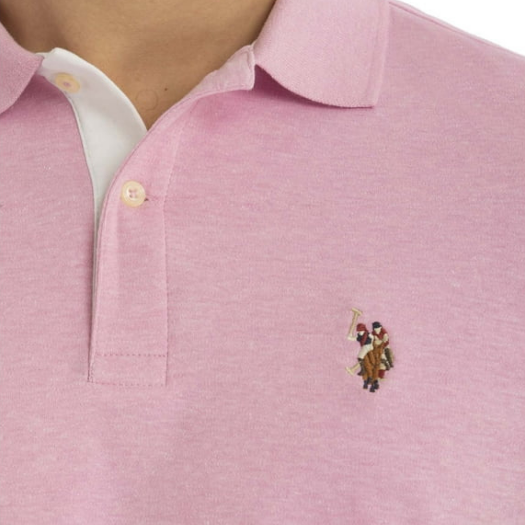 Chemise Polo Para Hombre Rosada