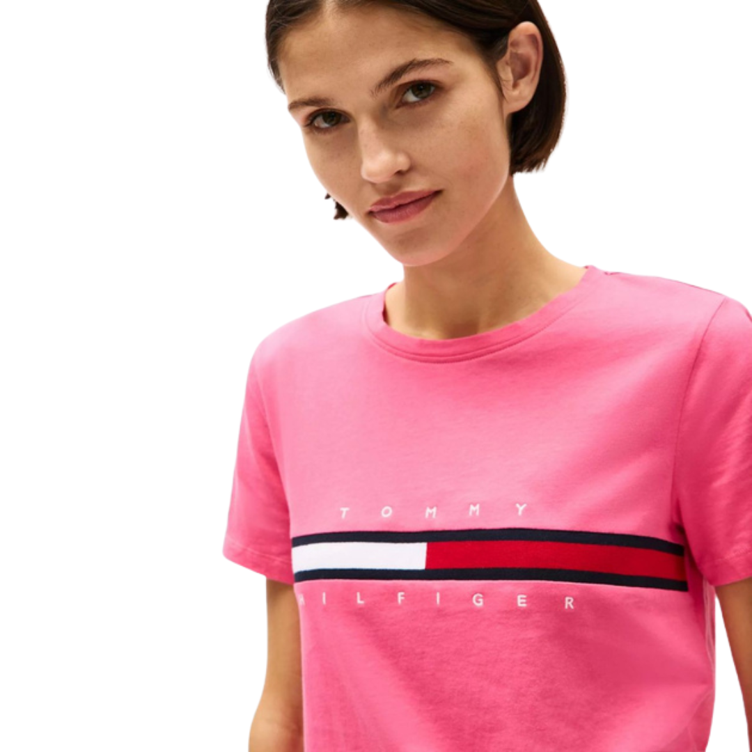 Franela Tommy Hilfiger Rosa Fuerte Para Mujer