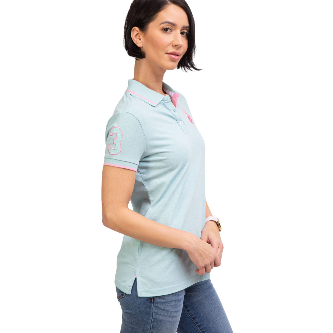 Chemise Polo Logo Grande Para Mujer