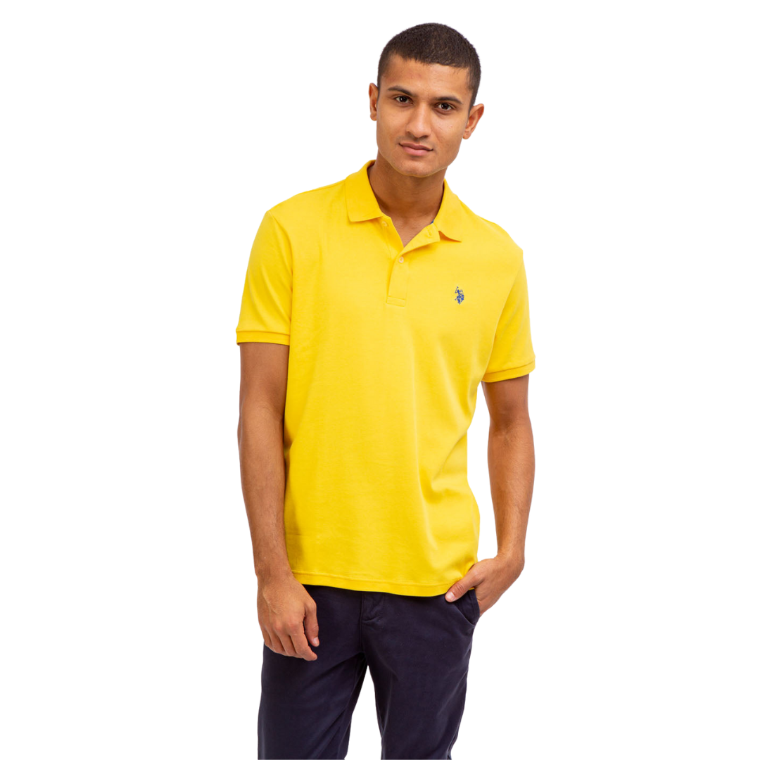 Chemise Polo Para Hombre Amarilla