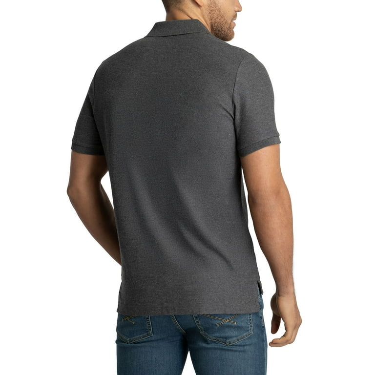 Chemise Polo Para Hombre Gris Oscura