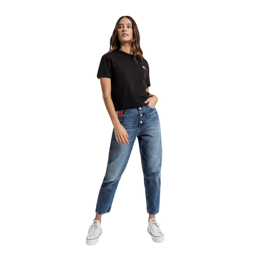 Franela Tommy Hilfiger Negra Para Mujer