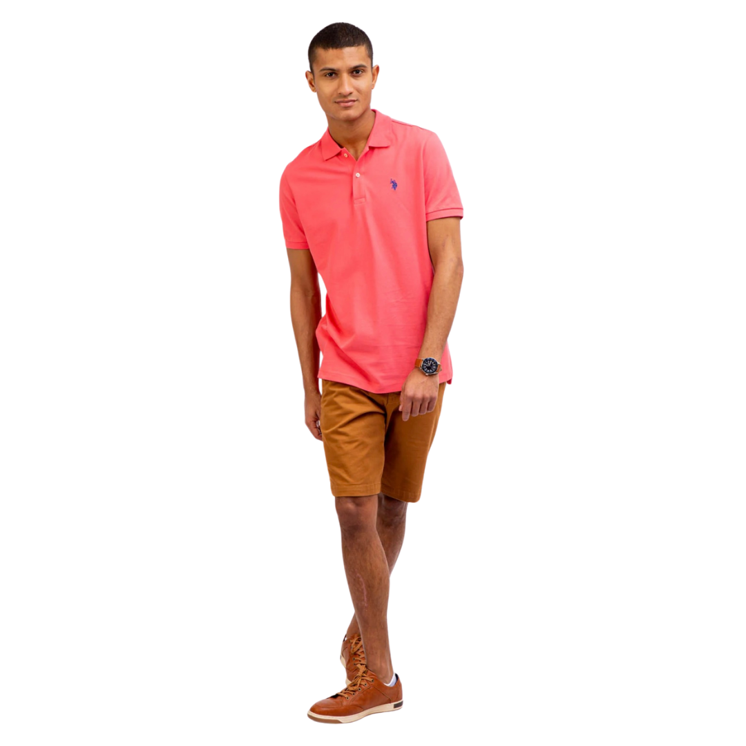 Chemise Polo Para Hombre Coral