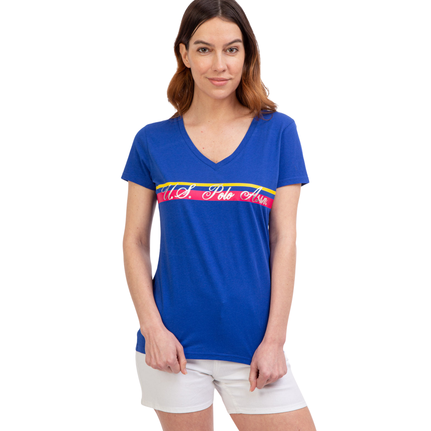 Franela Polo Cuello En V Para Mujer