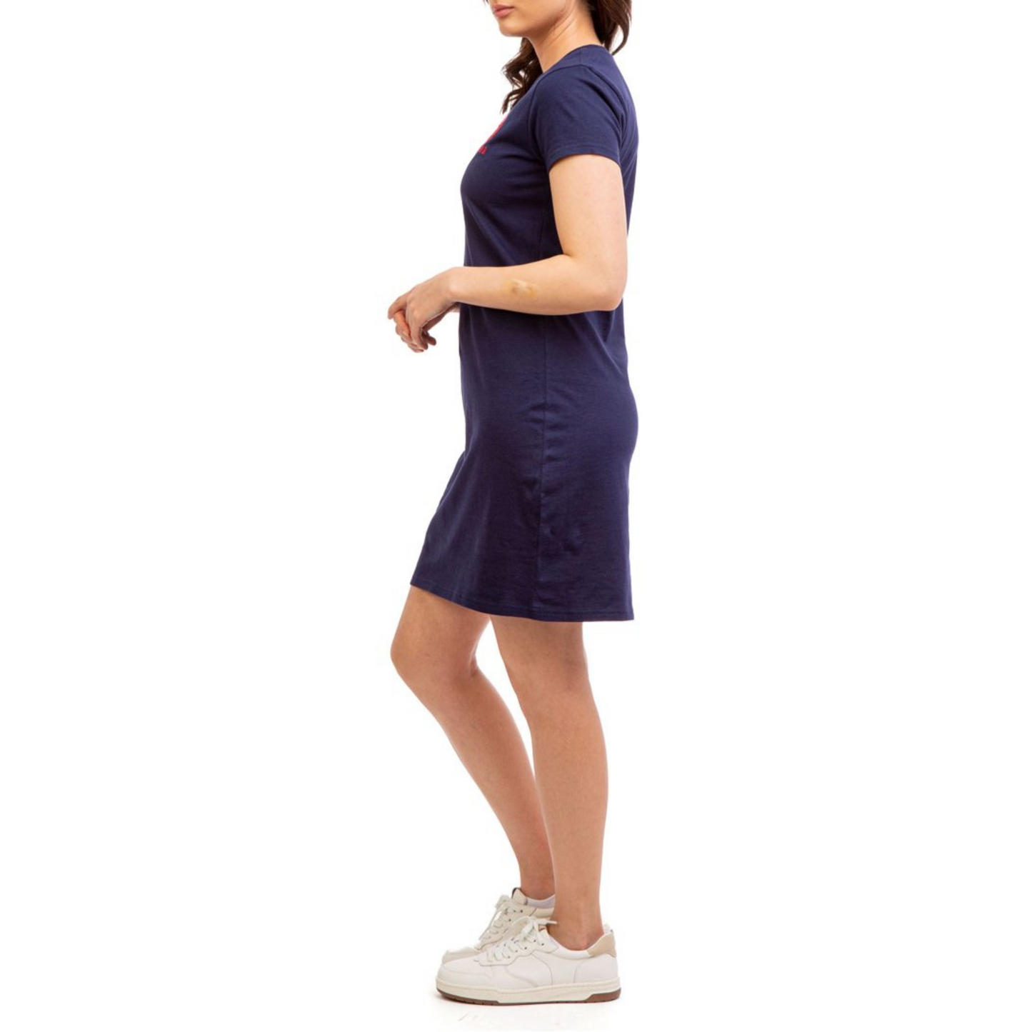 Vestido Polo Básico Azul Marino Para Mujer