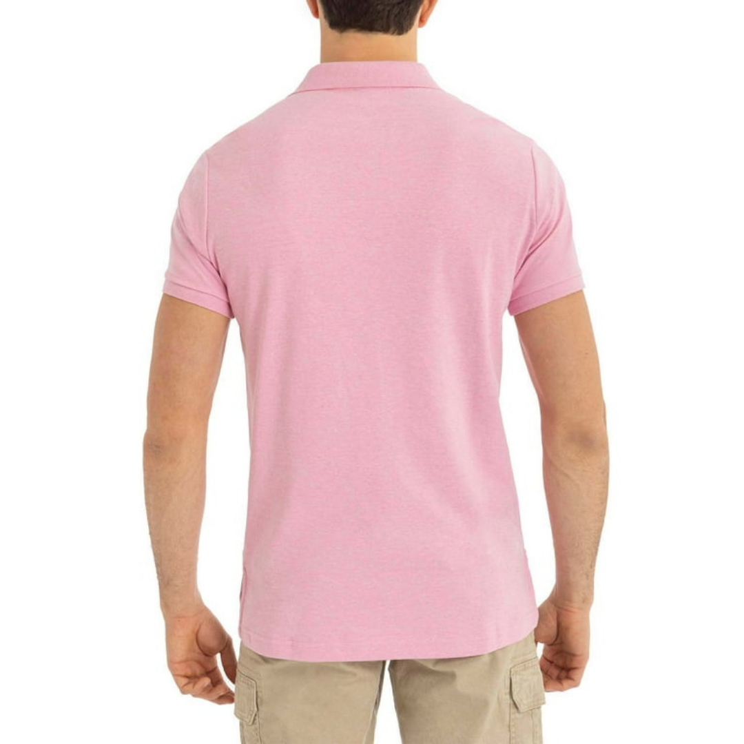 Chemise Polo Para Hombre Rosada
