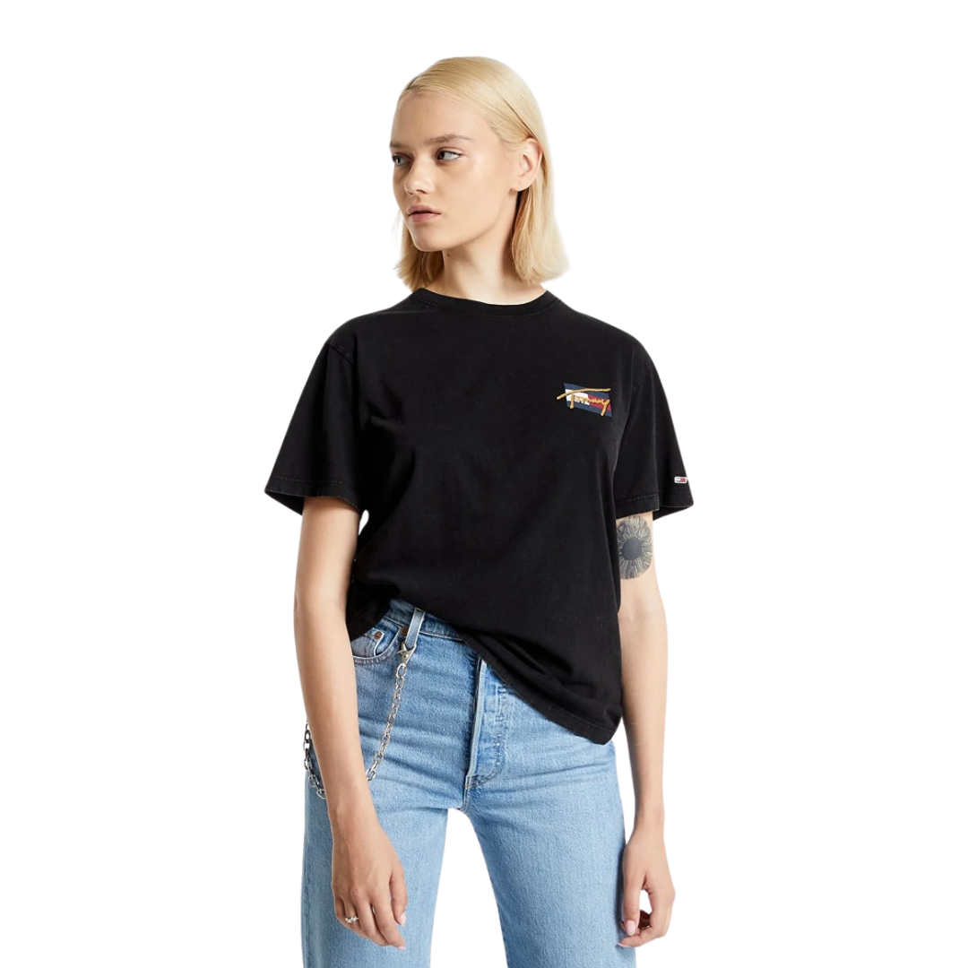 Franela Tommy Hilfiger Negra Para Mujer