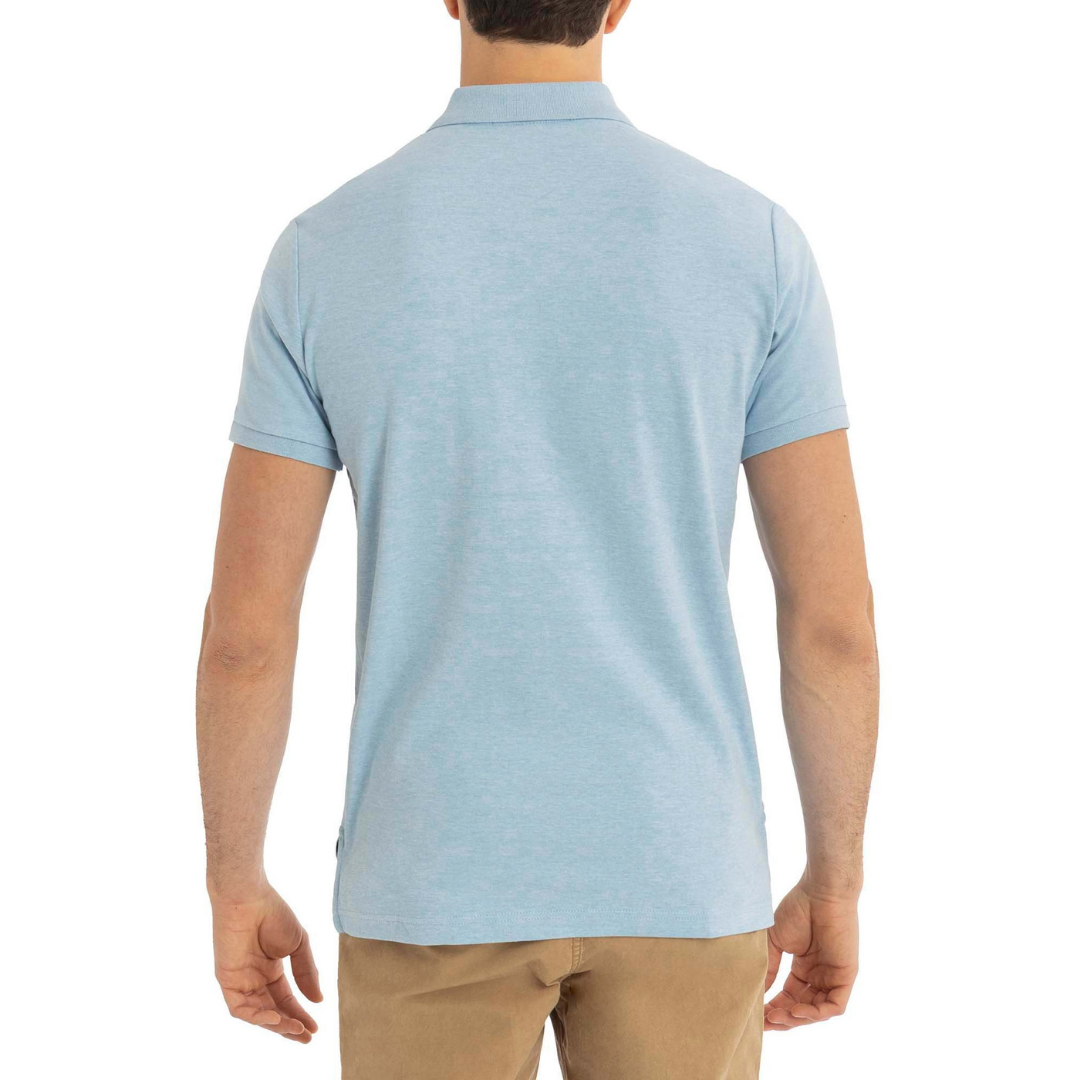 Chemise Polo Para Hombre Celeste