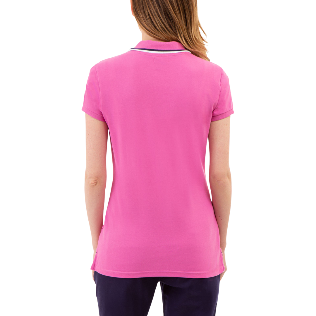 Chemise Polo Doble Chevron Para Mujer
