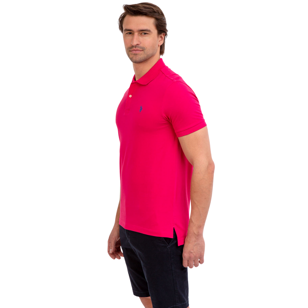 Chemise Polo Para Hombre Fucsia