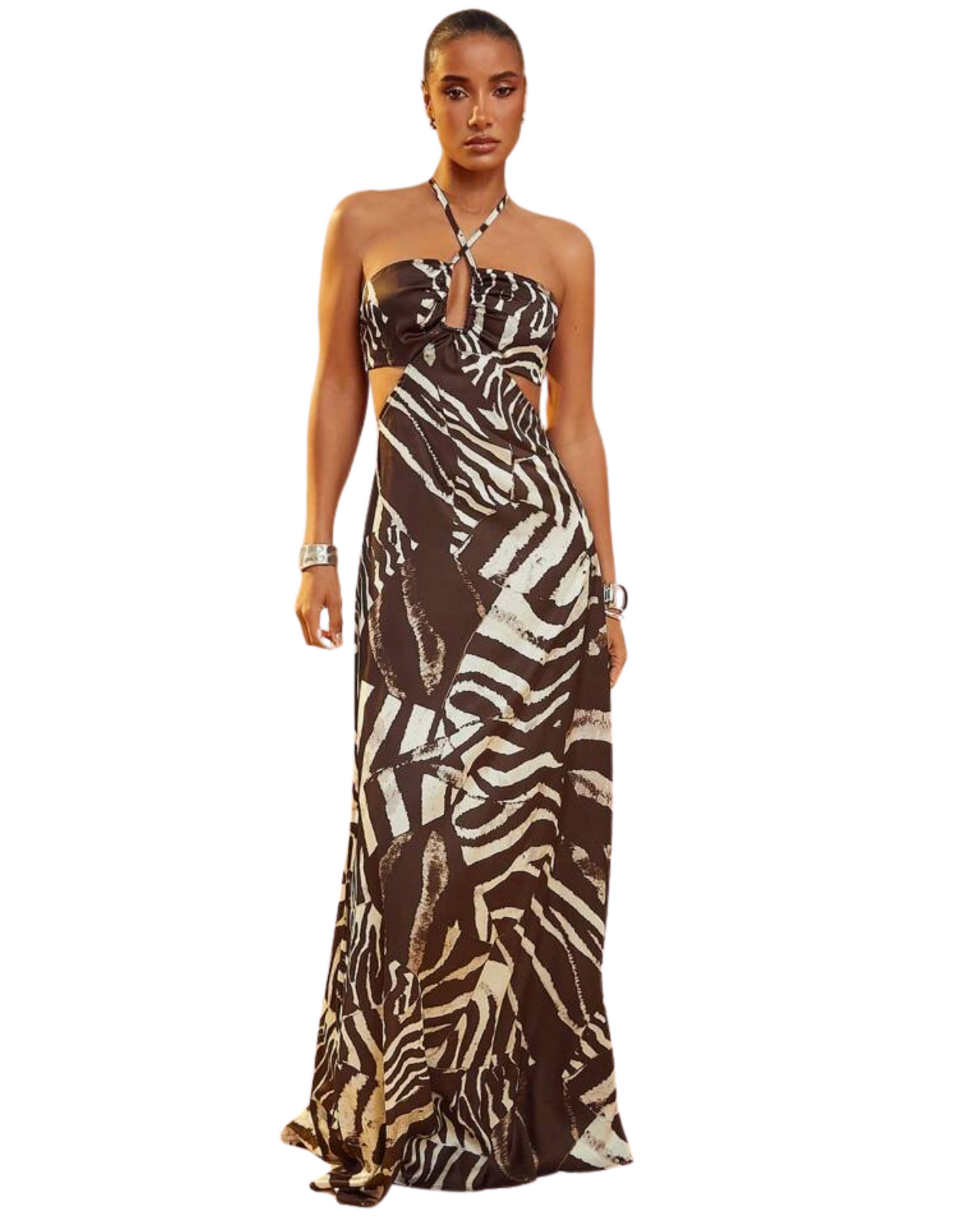 Vestido Con Escote Halter
