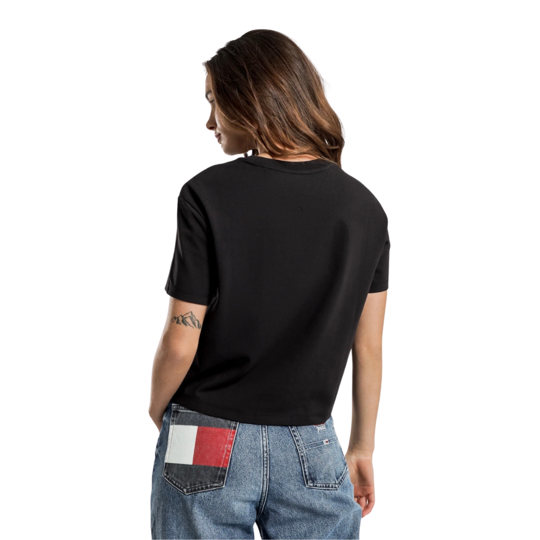 Franela Tommy Hilfiger Negra Para Mujer