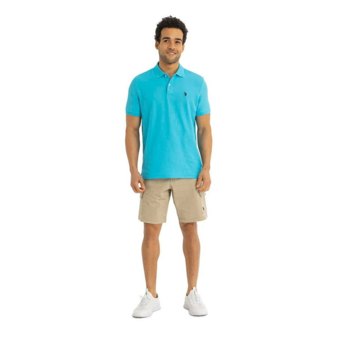 Chemise Polo Para Hombre Turquesa